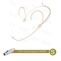 Reguliuojamas ausinių mikrofonas Kardioidinis galvos mikrofonas 3,5 mm XLR belaidei sistemai S(For Shure)