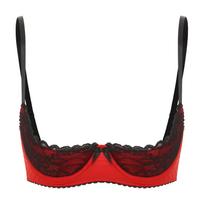 Moteriškas Push Up Bras Underwire Bralette apatinis trikotažas plius dydžio kvėpuojantis apatinis trikotažas su liemenėlėmis S raudona