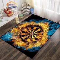 Ledo ir Ugnies Smiginio Rašto Kilimas Madingas Minkštas Kilimėlis Dovanos Sporto Mėgėjams Namų Grindys Lauko Žaidimai 40cm x 60cm