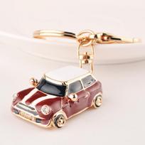 1vnt Mini automobilių raktų pakabukų krepšio pakabukas, raktų pakabukų papuošimai tamsiai raudona spalva