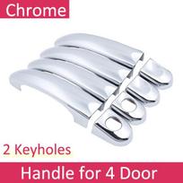 Chromuotas rankenų dangtelis skirtas Volkswagen VW Touran MK1 2003~2015 m. Priedai Lipdukai Automobilių stilius 2004 2005 2010 2011 2012 2013 m. 4 Door 2 Keyhole