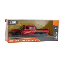 1/32 mastelio lydinio pikapas visureigio modelio automobilis su garsu ir šviesa, vaikiški žaisliniai automobiliai 1/32-Size:15*5*5cm raudona