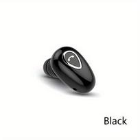 1 vnt. belaidės „Bluetooth“ ausinės, mini nematomos, į ausis įdedamos sportinės ausinės su mikrofonu, stereofoninės ausinės juoda