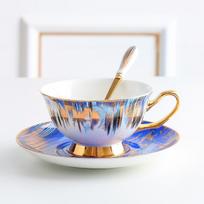 European Entry Lux Royal Bone China kavos puodelis ir lėkštė popietės arbatos puodelis, patiekalas ir šaukštas Hotel Club Cafe pasirinkimas Retro-0733