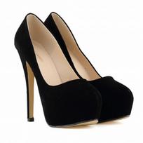 Moteriški Pumps Stiletai Sexy 14cm Super aukštakulniai Moteriški apvalūs pirštai Platforma Ploni kulnai naktinio klubo vakarėlio suknelė Raudoni vestuviniai batai 44 dydis 37 juoda