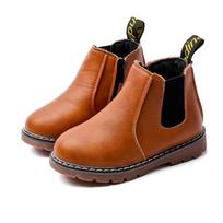 Retro vaikiški raitelio batai Pavasario rudens ankle boots Madingi mergaičių kasdieniai batai Berniukų kūdikių odiniai batai 21 ruda