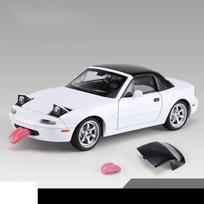 Nauja 1:32 „Mazda MX5 MX-5 Supercar“ metalo lydinio liejami žaislai Automobilių modeliai Kolekcionuojami daiktai Gimtadienio dovanos Garsas ir šviesa Vaikų žaislai Pomėgiai balta
