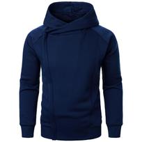 Vyriški džemperiai su gobtuvu Pavasaris Ruduo Šoniniai užtrauktukai Džemperiai su gobtuvu vyrams Sportinė apranga Slim Fit Vienspalvis džemperis su gobtuvu XL tamsiai pilka spalva