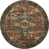 Plaunami apvalūs kilimai Bohemiški apskriti kilimai svetainei, prieškambariui Apvalus plotinis kilimas Gėlių neslystantis kilimas miegamajam, valgomojo stalui 40X40cm-16x16in