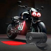 2 vnt. motociklo LED kėbulo apšvietimas, universalus motociklo pasveikinimo žibintas su šviesą skleidžiančiu sparnu, vandeniui atspariais šešėliniais žibintais dviračiams raudona