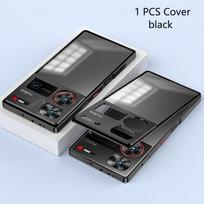 Skirtas ZTE Nubia Z70 Ultra Case aliuminio lydinio metalo rėmo dėklas, skirtas Nubia Z70Ultra 5G matinis skaidrus telefono akrilo galinis dangtelis buferiui For Nubia Z70 Ultra juoda