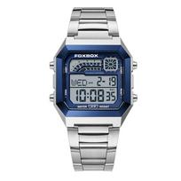 LIGE Fashion skaitmeninis laikrodis Vyriškas daugiafunkcis žadintuvas su šviečiančiu chronometru, vandeniui atsparus laikrodis mėlyna