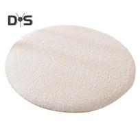 Fleece Apvalus kėdės pagalvėlė Pliušinė dirbtinės avies vilnos sėdynės pagalvėlė su užtrauktuku Žieminė šilta neslystanti sėdynės pagalvėlė namams, biurui, virtuvei 30cm smėlis