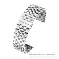 Išmanusis nerūdijančio plieno dirželis, skirtas „Samsung Watch“, „Huawei GT3“ ir „Apple Watch“ – penkių karoliukų dizainas. Samsung Huawei 22mm sidabras