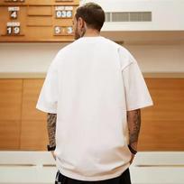 Vienos spalvos šviesus didelio dydžio vyriškas marškinys, juodas ir baltas, M-8XL L