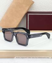 JACQ JMM KAINE Retro kvadratinio rėmelio unisex akiniai nuo saulės 51-21-146 juoda rėmo spalva