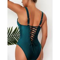 Vientisas maudymosi kostiumėlis Moteriškas sportinis bodis Maudymosi kostiumėliai be nugarų Vasaros maudymosi maudymosi kostiumėliai maudymosi monokini paplūdimio drabužiai S black