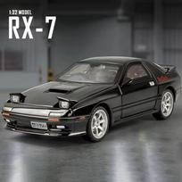Nauja 1:32 Mazda RX7 AE86 Mazda MX5 Lydinio Metalo Liejinio Automobilio Modelis Žaislinis Automobilis Transporto Priemonė Garsas ir Šviesa Vaikams Berniukui Žaislas Dovana Kolekcija Ornamentai juoda