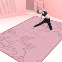 Neslystantis smūgius sugeriantis jogos ir fitneso kilimėlis - Itin ilgas ir platus vyrams ir moterims 80x120 cm