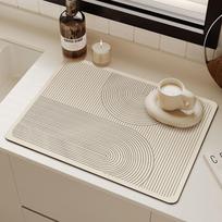 Japoniško stiliaus sugeriantis neslystantis virtuvės stalviršio kilimėlis drenažui ir izoliacijai 30x40cm Small Drain Mat