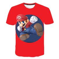 2025 MINISO Vasariniai marškinėliai Super Mario broliai Marškinėliai Vaikams Harajuku Madingi Laisvalaikio marškinėliai Berniukams Mergaitėms Poliesteris Berniukams Mergaitėms Trumpomis Rankovėmis 100