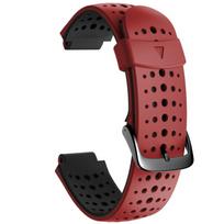 Silikoninis dirželis Garmin Forerunner 235 apyrankei, silikoninė apyrankė Forerunner 220/230/620/630/735XT/235 Lite pakeičiamas dirželis Forerunner 220 raudona juoda spalva