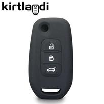 Silikoninis raktų dangtelis Renault Logan 2 Stepway Sandero Clio 5 Arkana Captur Kadjar kwid 2023 2021 nuotolinio valdymo sulankstomam raktui