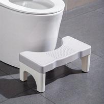 Nešiojamas tualeto puodas su kėdute su neslystančia paaukštinta sėdyne ir ergonomiška 35° sėdėjimo padėtimi, patvarus plastikinis vonios kambario pagalbinis laiptelis