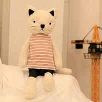 Kawaii kačių pliušinės lėlės, aprengta katė, pliušiniai gyvūnai, pliušiniai minkšti žaislai merginai, mergaitėms gimtadienio, Kalėdų dovanos 25cm