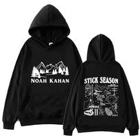 Noah Kahan Stick Season Hoodis Viršutiniai drabužiai Ilgomis rankovėmis Įprastas džemperis Muzikos gerbėjų dovana Pavasaris Vasara Spausdinimas S