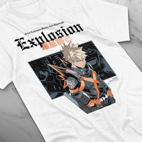 Katsuki Bakugo Marškinėliai Manga Hero Anime Dovana Marškinėliai Tee Visų Dydžių Grafiniai Marškinėliai Oversized Marškinėliai Moteriški Drabužiai M