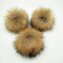 8/10cm Pasidaryk pats Dirbtinio Lapės Kailio Pompomas Su Guma Daugiaspalvis Pompomas Krepšiui Raktų Pakabukui Avalynei Kepurėms Purus Pompomas Pasidaryk Pats Amatai Medžiaga 1pc-8cm