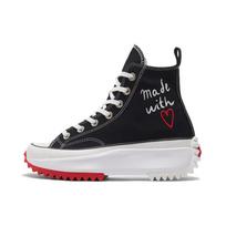 Converse Run Star Hike Valentino dienos Unisex sportbačiai Juodi Balti University-Red 171120C 35 black