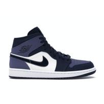 Air Jordan 1 Mid Šlifuotos Violetinės Unisex Sportbačiai Obsidianas Šlifuotas Violetinis Baltas 554724-445 47.5