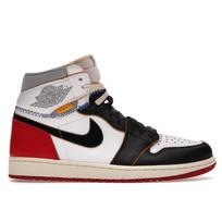 Union LA x Air Jordan 1 Retro High NRG Black Toe Unisex sportbačiai Balti Varsity-Raudoni Vilkolapio Pilki BV1300-106 37.5