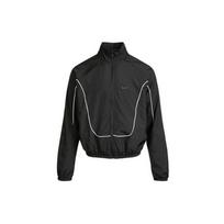 Nike Retro Spalvų Bloko Austas Krepšinio Striukė Su Stovu Vyriški Viršutiniai Drabužiai Juoda CV1932-011 XL