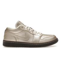 Air Jordan 1 Low SE Metallic Zinc Moteriški sportbačiai Sidabriniai Summit-Balti Velvetiniai-Rudi HQ3529-099 35.5
