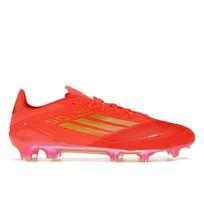 Mo Salah x adidas Adizero F50 Elite FG Two Horizons Vyriški sportbačiai Raudoni Solar-Red Auksiniai-Metaliniai IG9114 40⅔