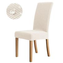 Vandeniui atsparus kėdės užvalkalas valgomojo virtuvei Elasticity Jacquard Spandex Prabangus kėdės užvalkalas Seater Case Vestuvių viešbutis 1pcs chair cover