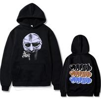 Hip Hop Raperis Mf Doom Kaukė Madlib Madvillain Grafinis Džemperis su Gobtuvu Vilnos Gatvės Apranga S
