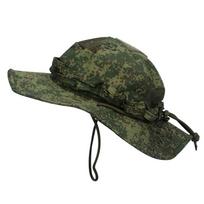 Karinė boonie skrybėlė su kamufliažu – kvėpuojanti, su apvaliu krašteliu, apsauganti nuo saulės, lauko, stovyklavimo ir žvejybos entuziastams One Size