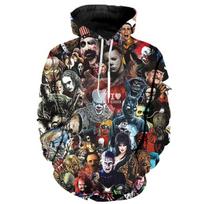 Naujas Atvykimas Asmenybės Hoodies Siaubo Filmų 3D Spausdinti Puloveriai Vyrams Moterims Laisvalaikio Per dydį Su Gobtuvu Megztiniai Šaunūs Hoodies S