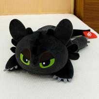 Bedantis Lėlė Drakono Treneris Pliušinis Žaislas Bedantis Lėlė Miegantis Drakonas Pagalvė Skudurinė Lėlė 35cm【0.15kg】