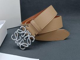 Loewe lygus sagties vyriškas odinis diržas su lychee raštu - universalus, madingas influencer stilius, yra sandėlyje Size 110