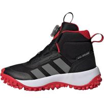 Adidas Fortatrail Boa Verstile patogūs vidutinio ūgio laisvalaikio batai vaikams, juodi, pilki, raudoni JR3105 28