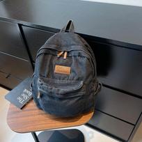 Retro Unisex Džinsinis Kuprinė - Atsitiktinė Japonų ir Korėjiečių Tendencija 31cm Length x 37cm Width x 13cm Height juoda