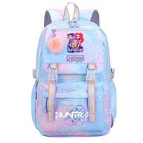 Mielas Anime K-Pop Demonas Medžiotojas Spausdintas Didelės Talpos Vandeniui Atsparus Kuprinė Paauglys Studentas Mergaitė Berniukas Mokyklinė Kuprinė Knygų Kuprinė Moteriška Kelioninė Kuprinė Rucksak