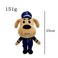 25 CM Šerifas Labradoro pliušinis žaislas Anime šuo vilkas apsaugos seržantas Labradoro pliušinės lėlės įdaryti figūrėlės pliušinės dovanos vaikams Kalėdinės dovanos