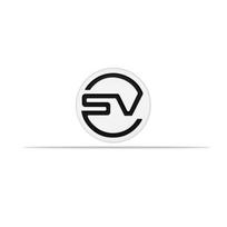 3D Metalinis automobilio priekinės grotelės S/VR logotipo dekoracija, galinės bagažinės SV emblemos lipdukai La-nd R-over Ra-nge Ro-ver Sport B Badge Sticker black
