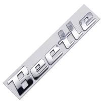 1 vnt. Automobilio galinis metalinis raidžių emblema skirta Beetle logotipui, automatinis galinio bagažininko ženkliukas, lipdukas, išorės apdaila sidabras